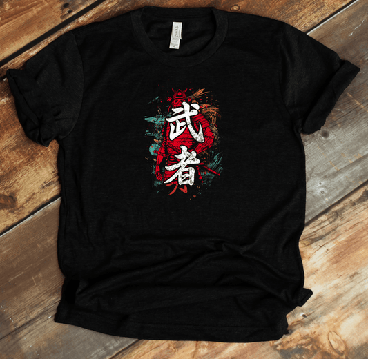 Black Warrior Kanji Premium T-Shirt - DISCOUNTED - KanjiSoul