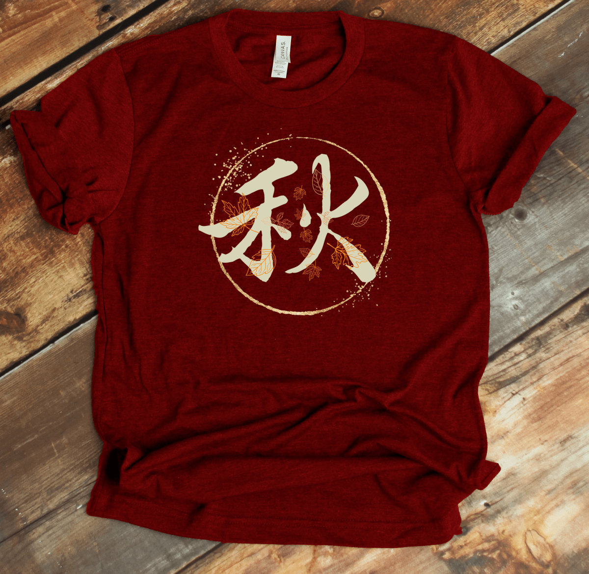 Cardinal Autumn 秋 Japanese Kanji Premium T-Shirt - Kanji Soul