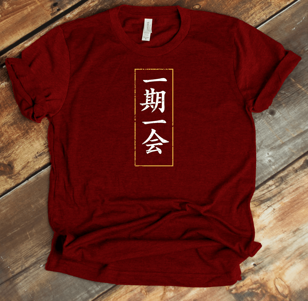 Cardinal Ichi Go Ichi E 一期一会 Japanese Kanji Premium T-Shirt - Kanji Soul