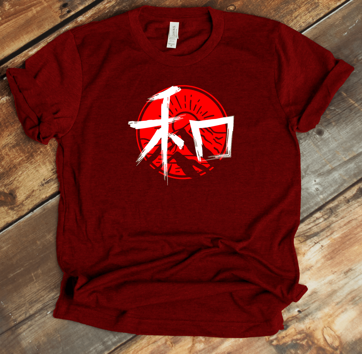 Cardinal Peace - Japanese Kanji T-Shirt – 平和 - KanjiSoul