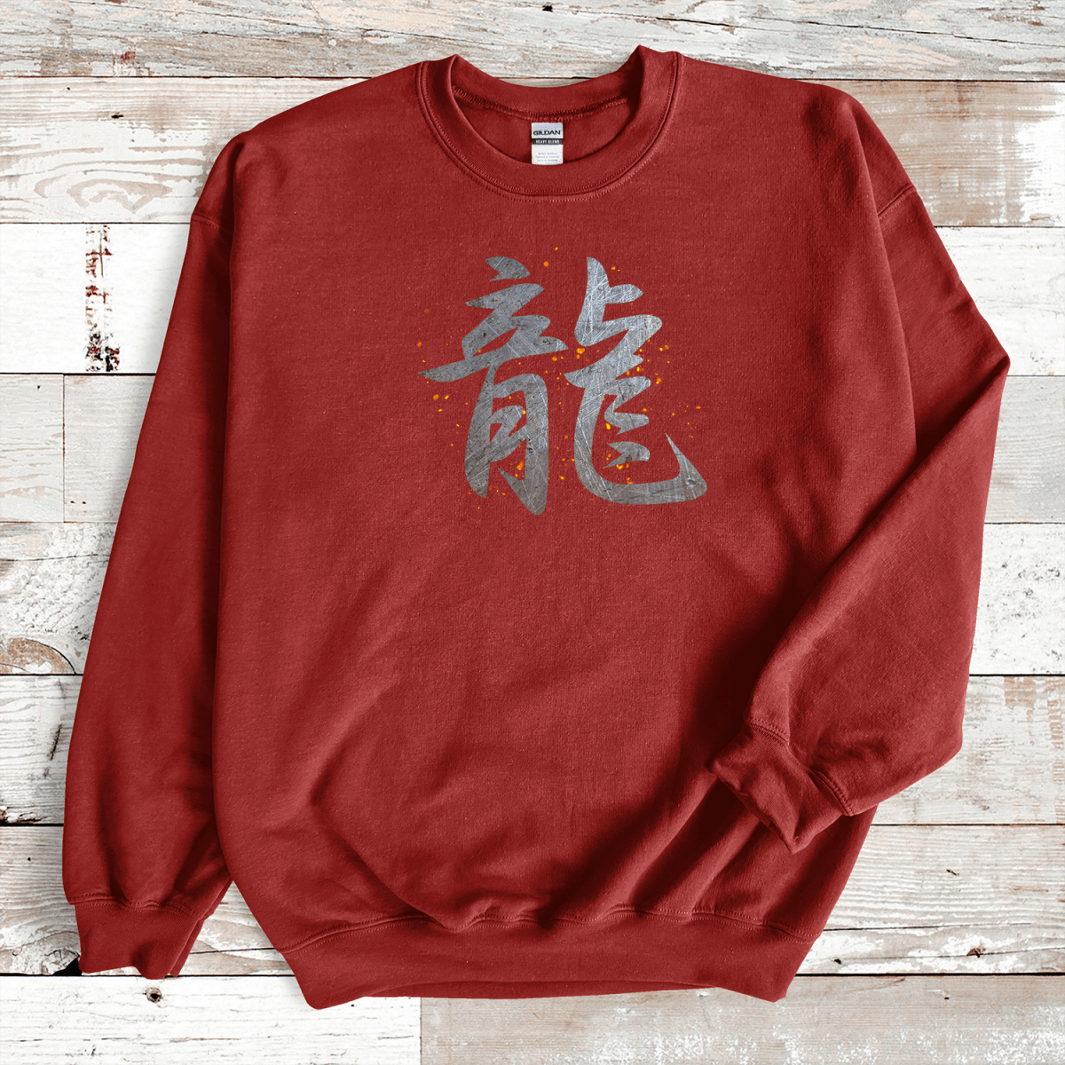 Cardinal Red Dragon Kanji Premium Sweatshirt - KanjiSoul