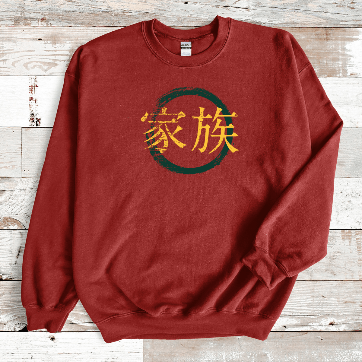 Cardinal Red Family Kanji Premium Sweatshirt - KanjiSoul