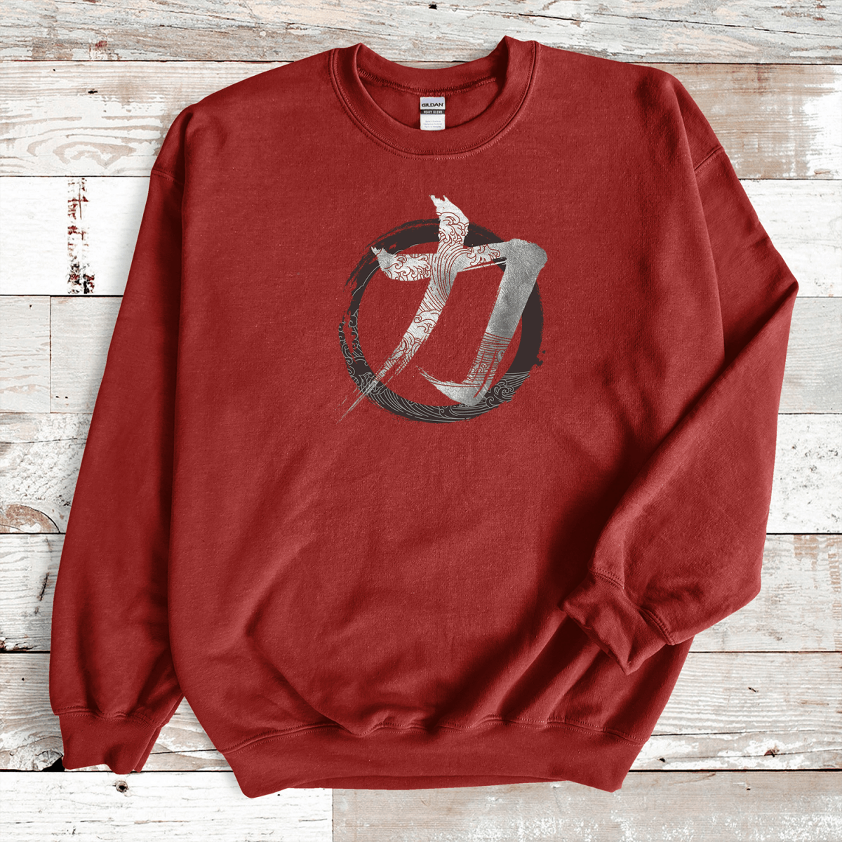 Cardinal Red Strength Kanji Premium Sweatshirt - KanjiSoul