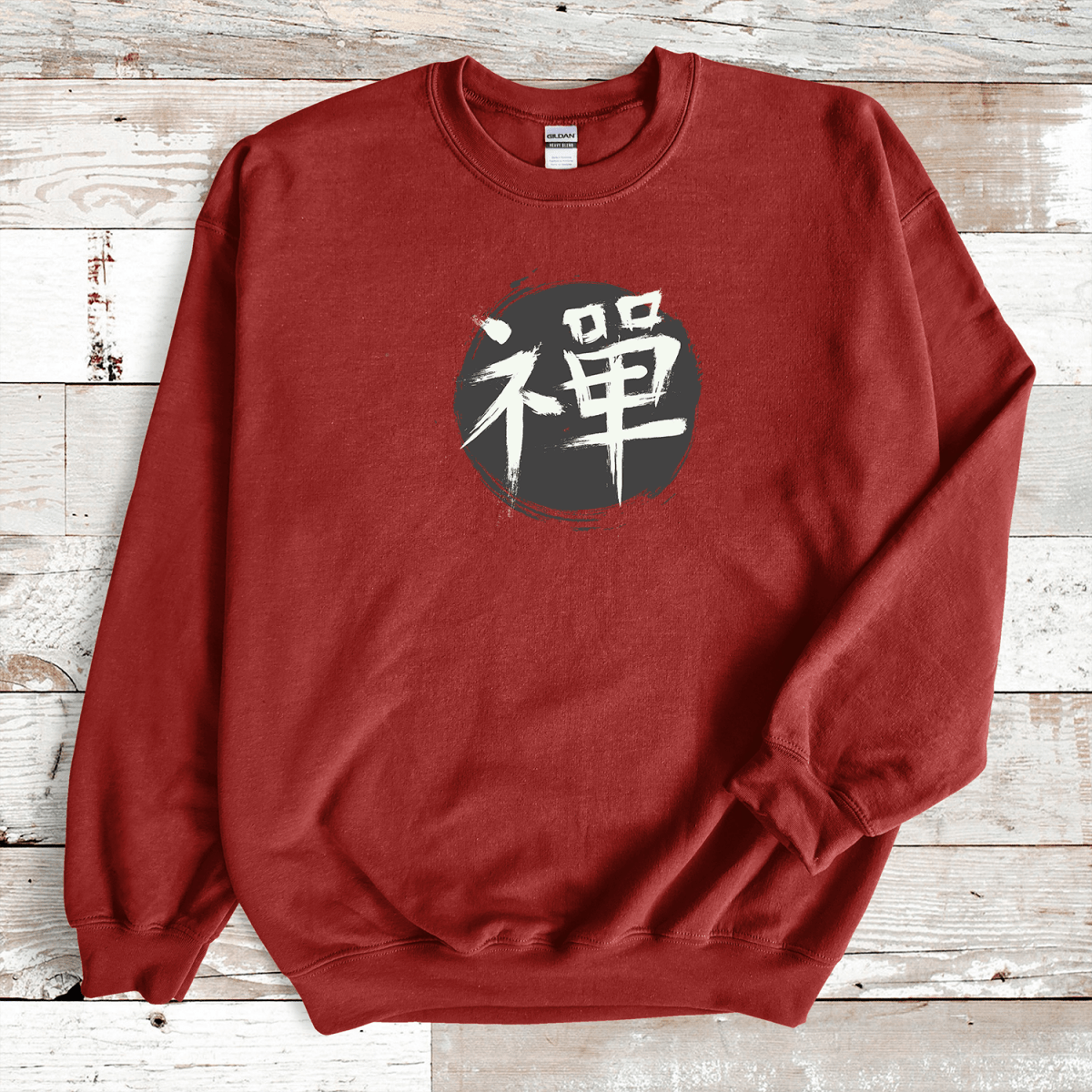 Cardinal Red Zen Kanji Premium Sweatshirt - KanjiSoul