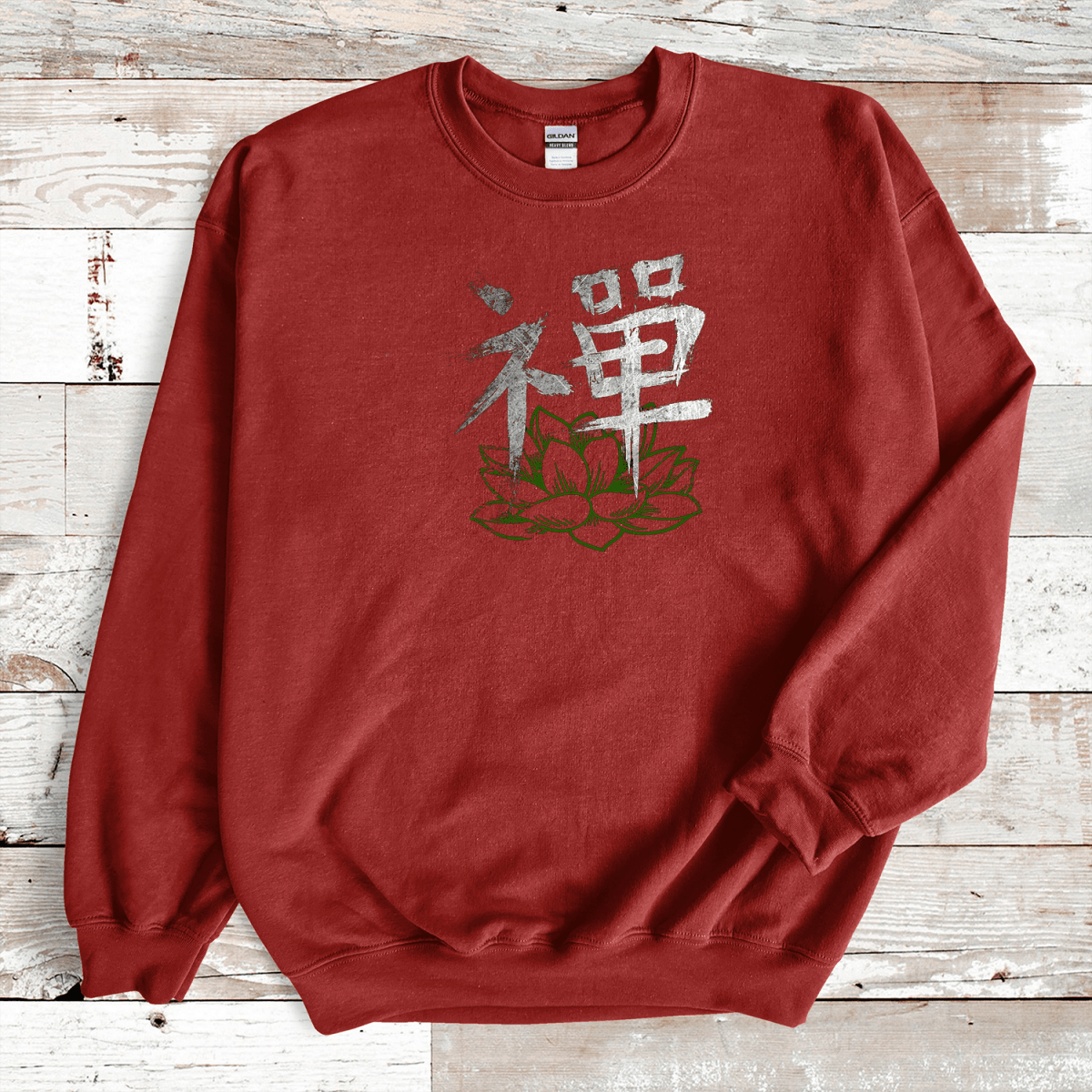Cardinal Red Zen Kanji Premium Sweatshirt - KanjiSoul