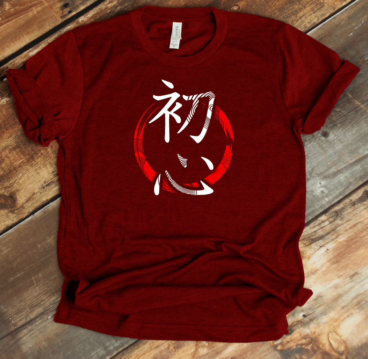 Cardinal Shoshin Kanji Premium T-Shirt 初心 - Beginner’s Mind Japanese Design - KanjiSoul