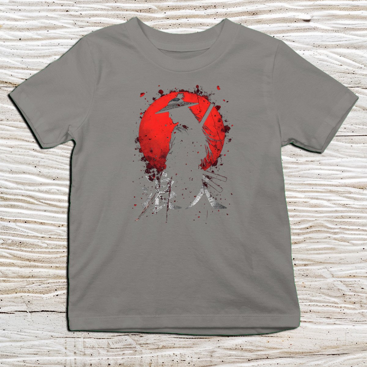 Charcoal Ronin Red Sun Kanji Kids T-Shirt – 浪人 Japanese Inspired Shirt - Kanji Soul