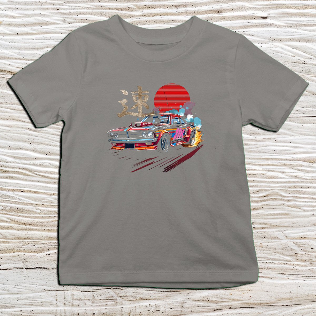Charcoal Speed Kanji Kids T-Shirt – 速 Japanese Inspired Shirt - Kanji Soul