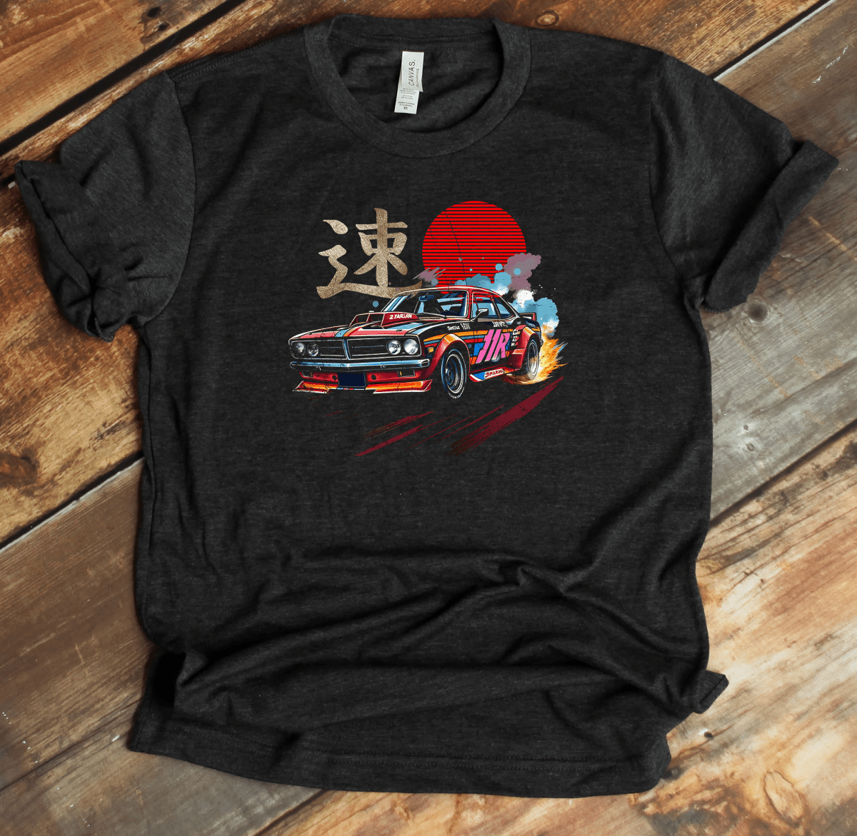 Dark Grey Heather Speed Kanji Premium T-Shirt - KanjiSoul