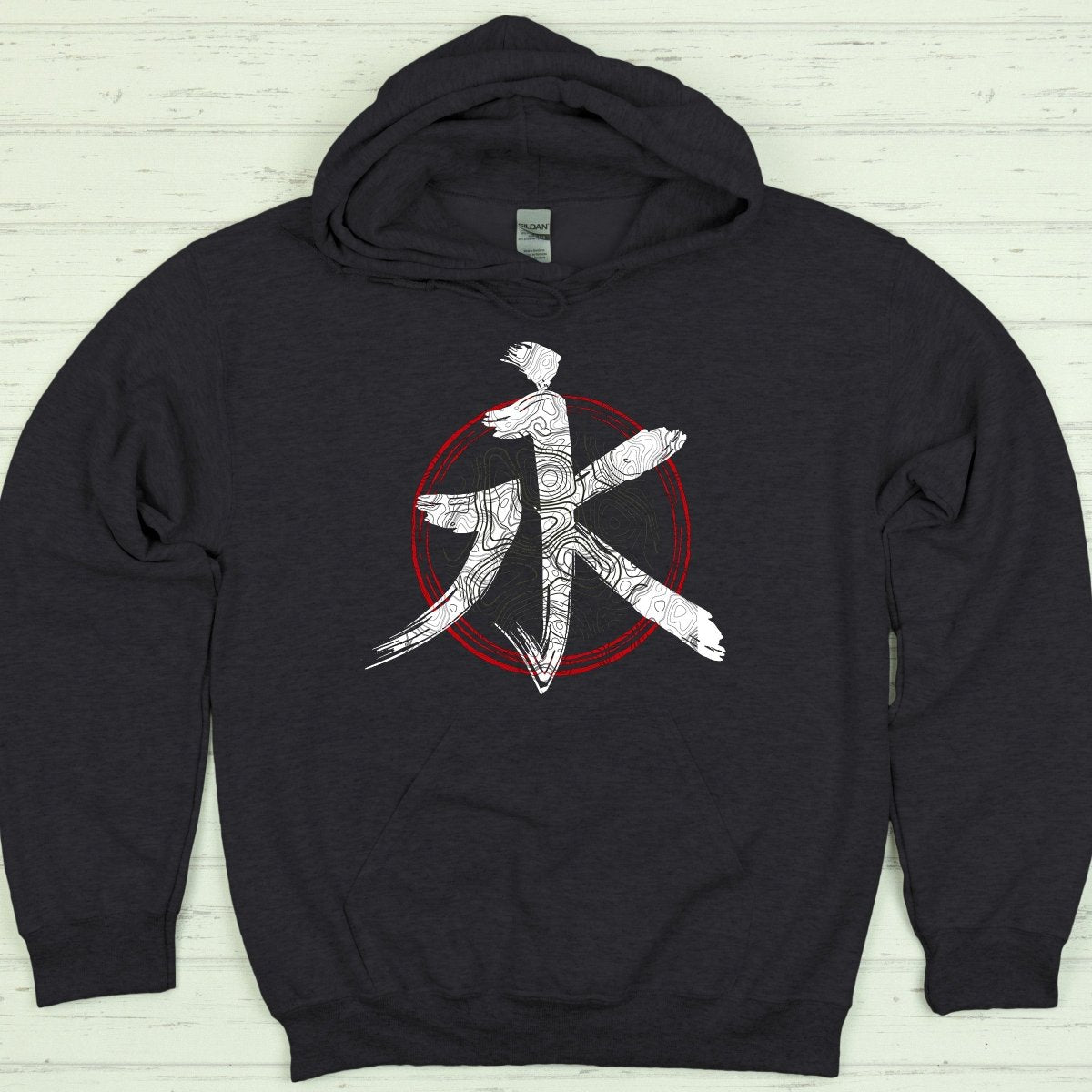 Dark Heather Everlasting 永 Japanese Kanji Premium Hoodie - Kanji Soul