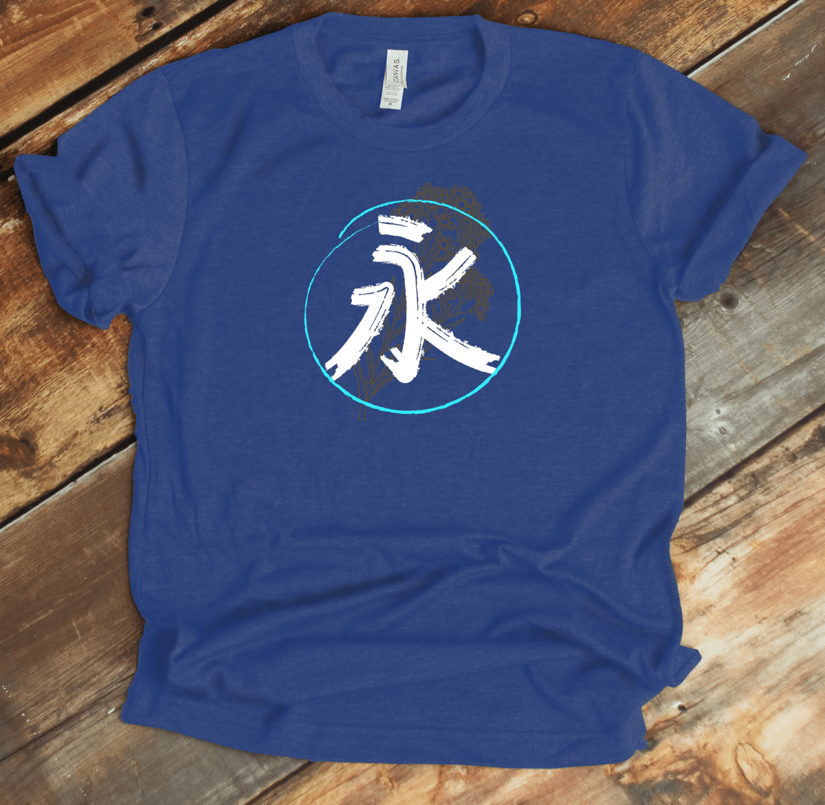 Heather True Royal Everlasting Kanji Premium T-Shirt - KanjiSoul
