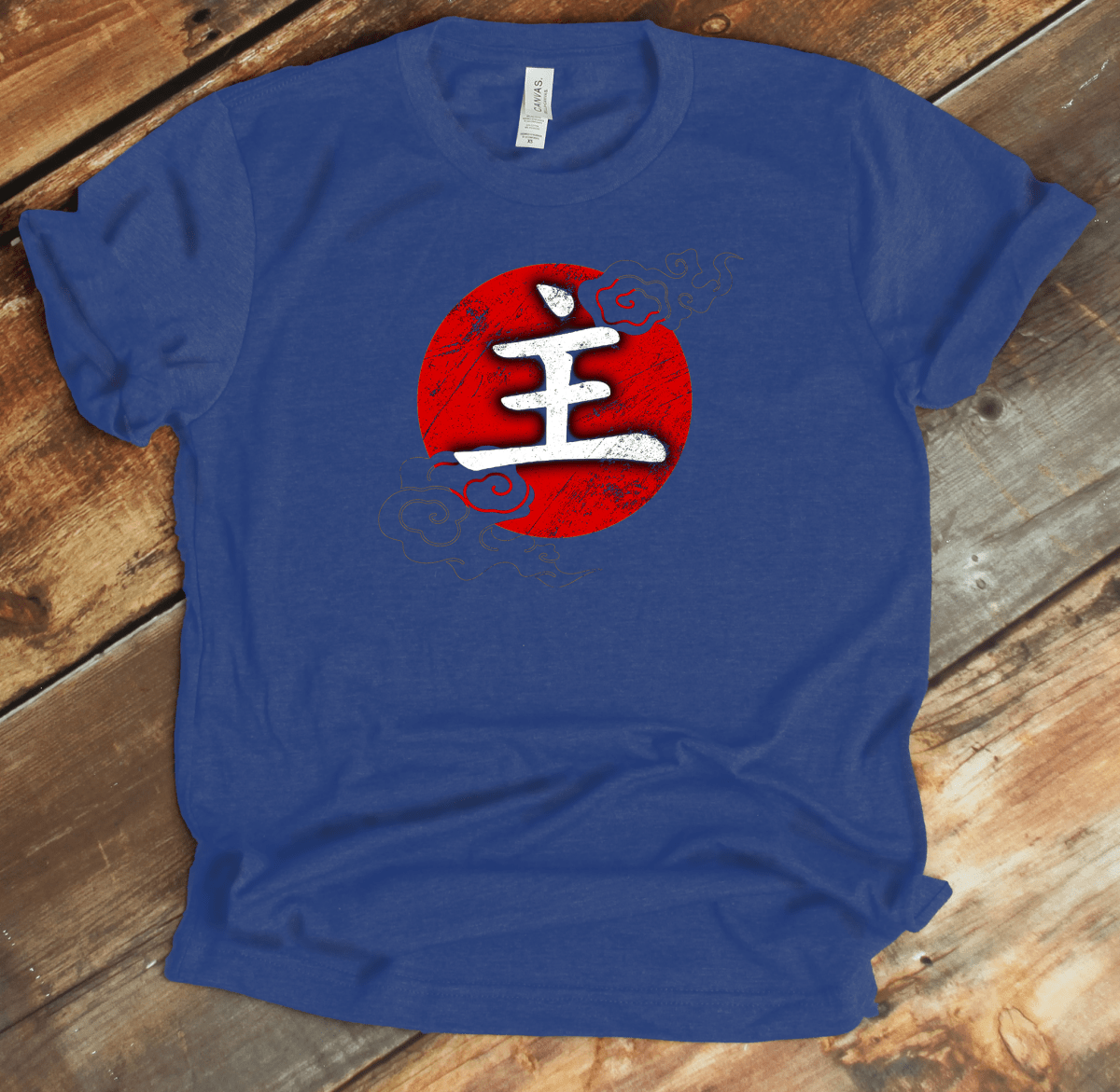 Heather True Royal Master Kanji Premium T-Shirt - KanjiSoul