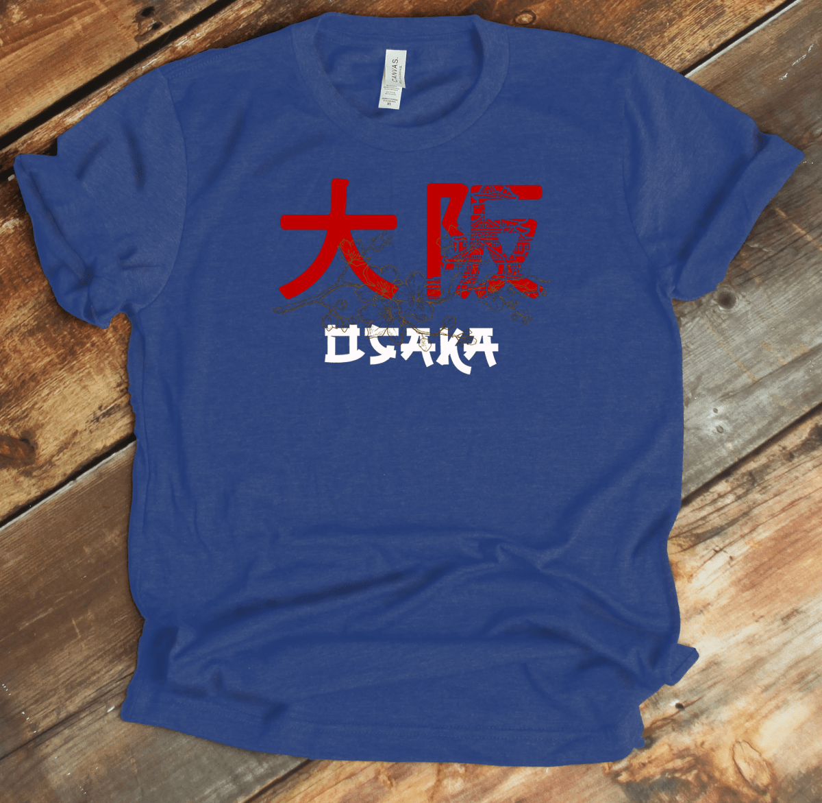 Heather True Royal Osaka 大阪 Japanese Kanji T-Shirt - KanjiSoul