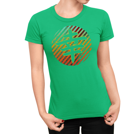 Irish Green Japanese Happiness Kanji Women's T Shirt - Kanji Soul