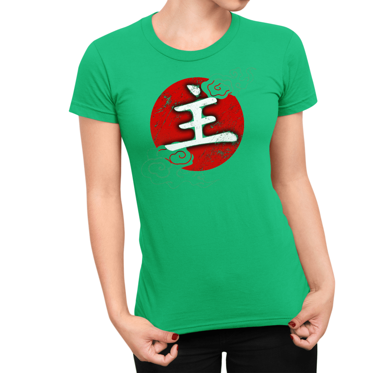 Irish Green Japanese Kanji for Master Women's Shirt - Kanji Soul