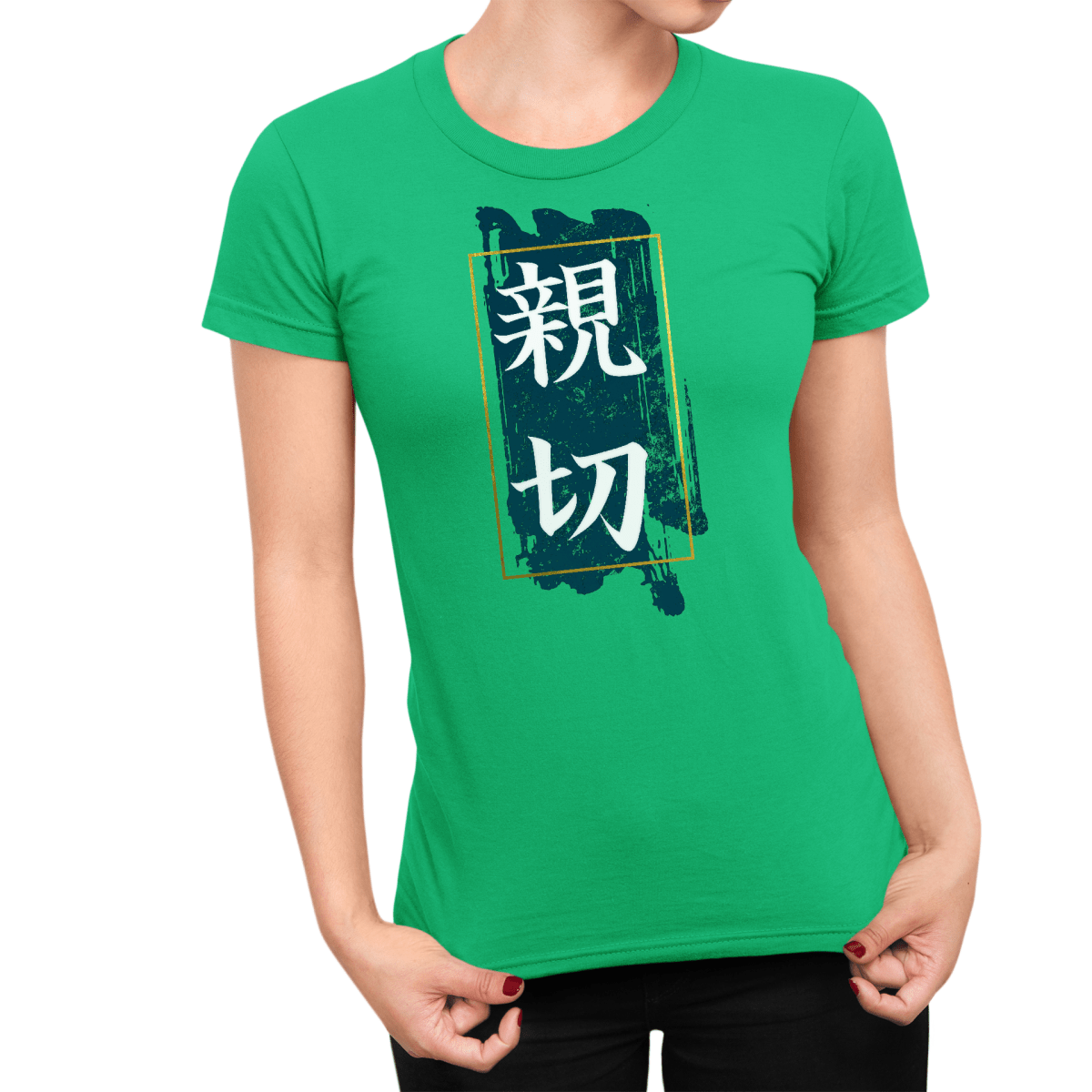 Irish Green Japanese Kindness Kanji Women's T Shirt - Kanji Soul