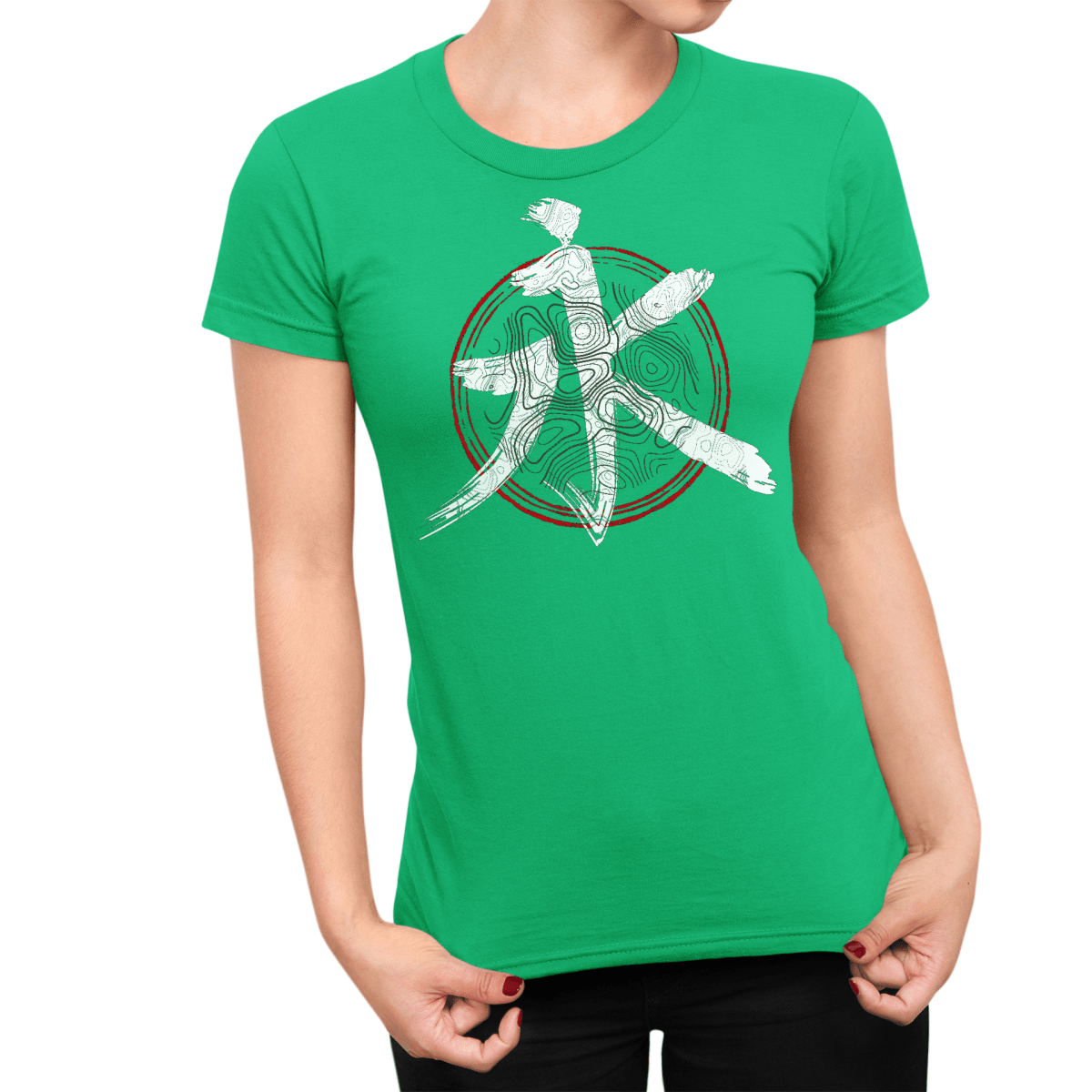 Irish Green Women's Japanese Kanji Everlasting Symbol Shirt - Kanji Soul