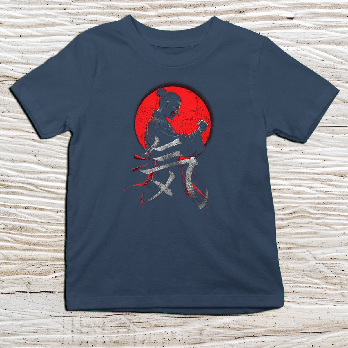 Navy Ki Kanji Kids T-Shirt – 気 Japanese Inspired Shirt - Kanji Soul