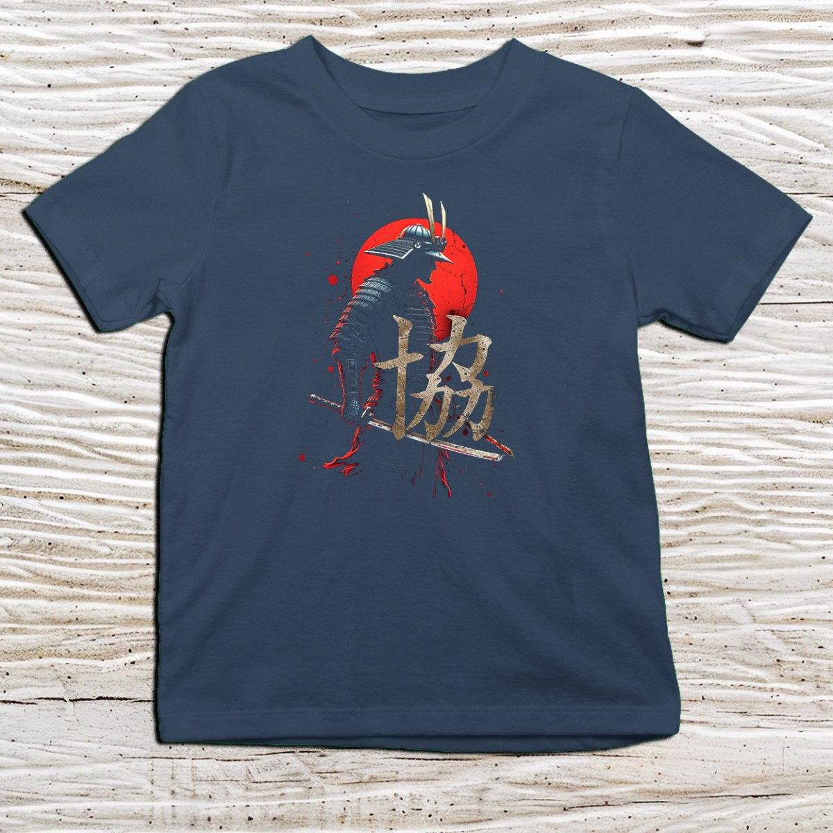 Navy Kyo Kana Kids T-Shirt – きょう Japanese Inspired Shirt - Kanji Soul