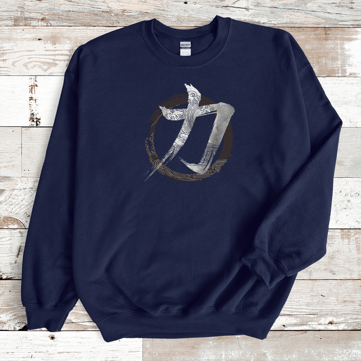 Navy Strength Kanji Premium Sweatshirt - KanjiSoul