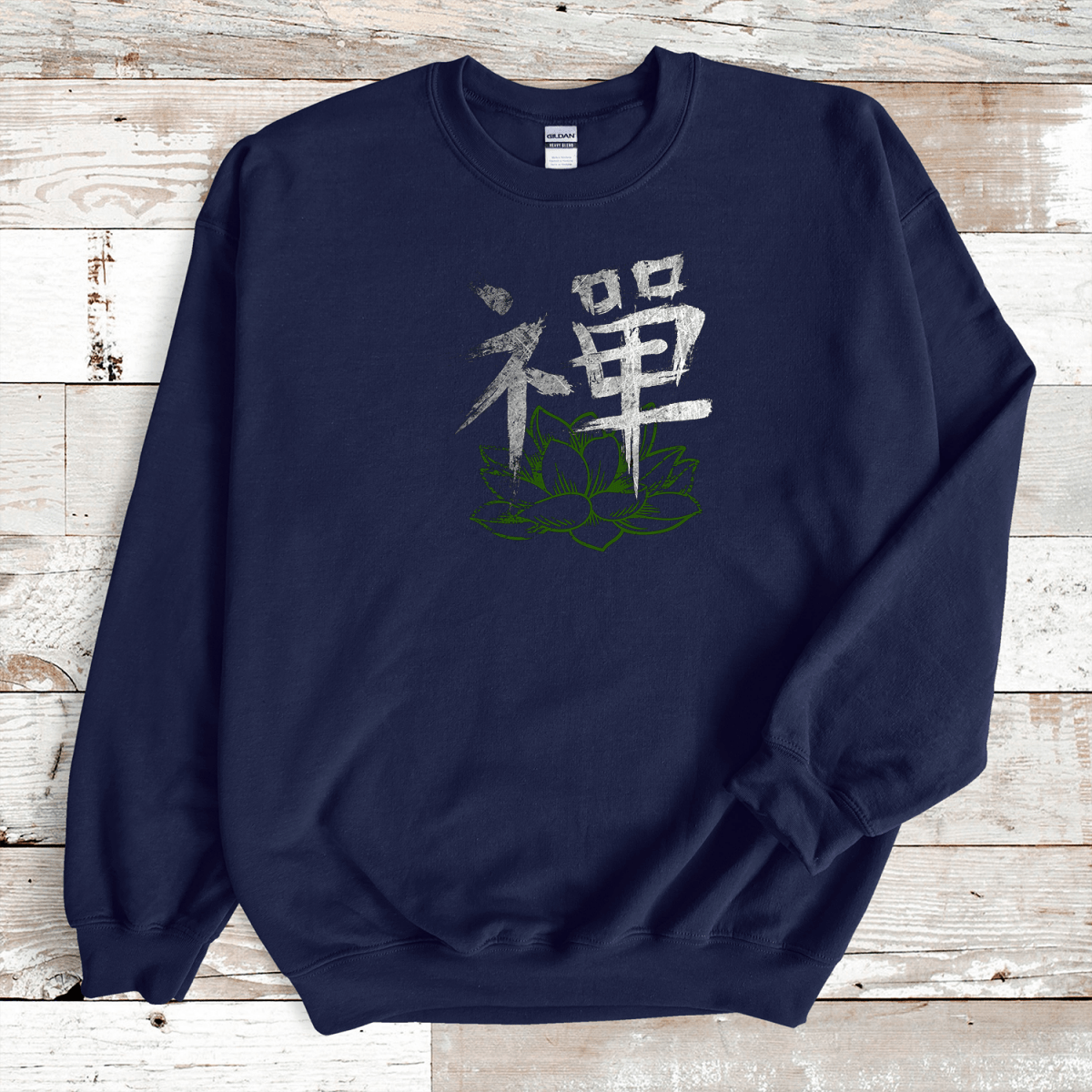 Navy Zen Kanji Premium Sweatshirt - KanjiSoul