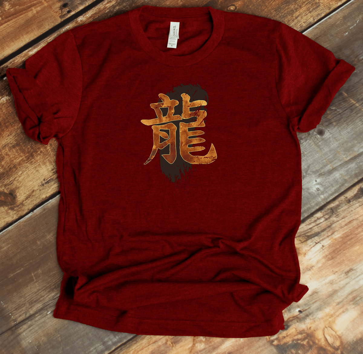 Red Dragon Kanji Premium T-Shirt - KanjiSoul
