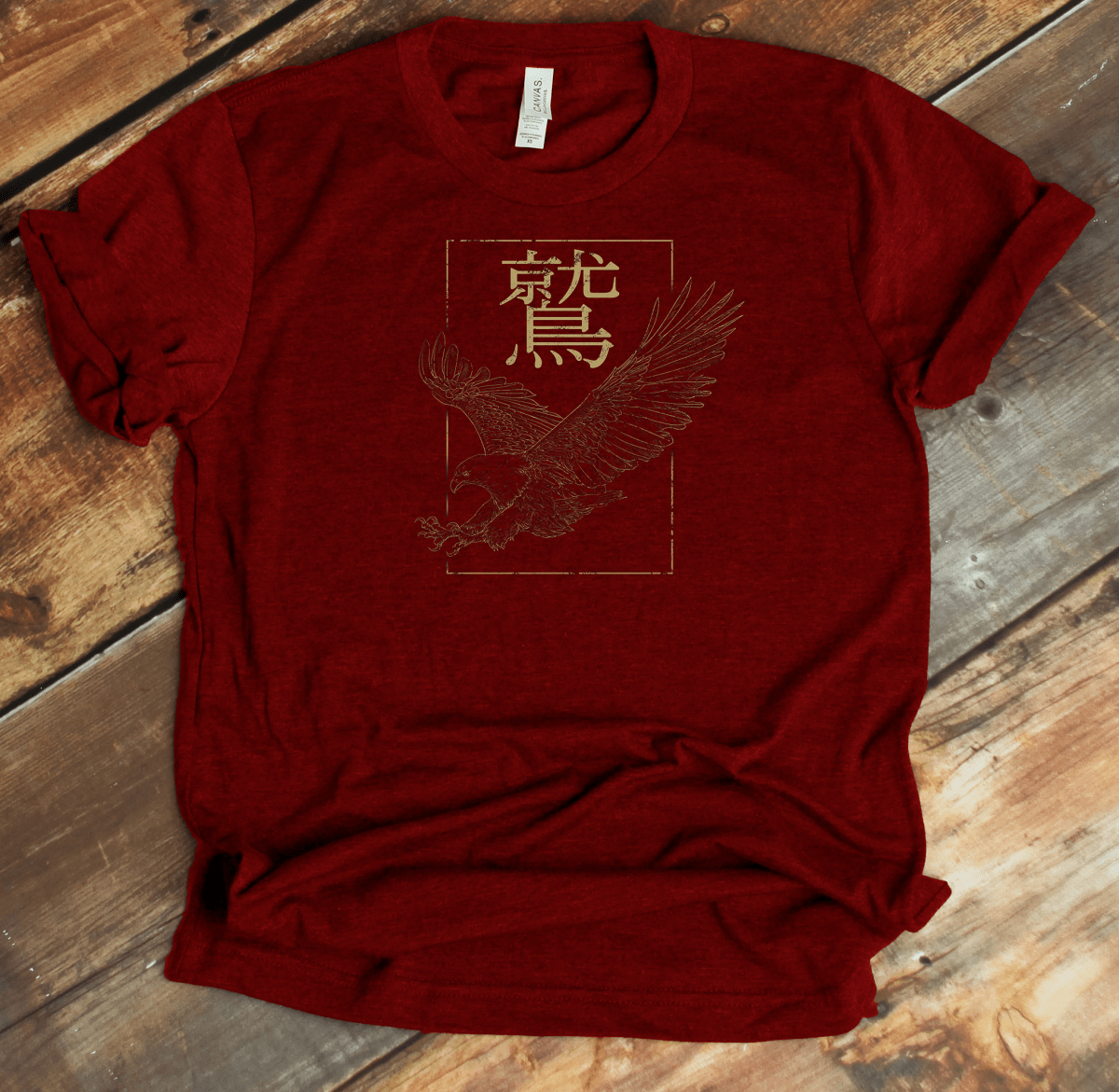 Red Eagle Kanji Premium T-Shirt - KanjiSoul