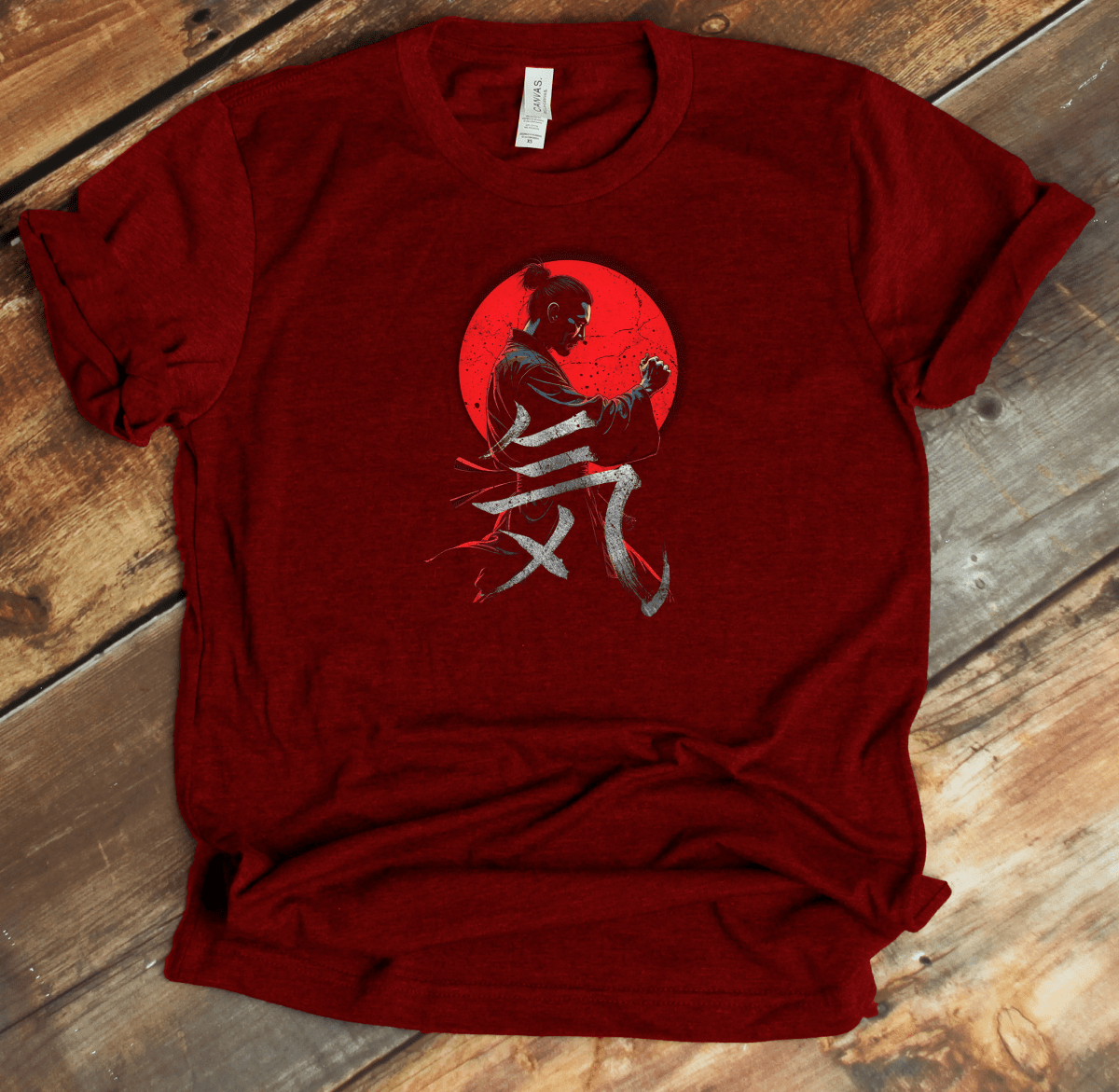 Red KI / QI Kanji Premium T-Shirt - KanjiSoul