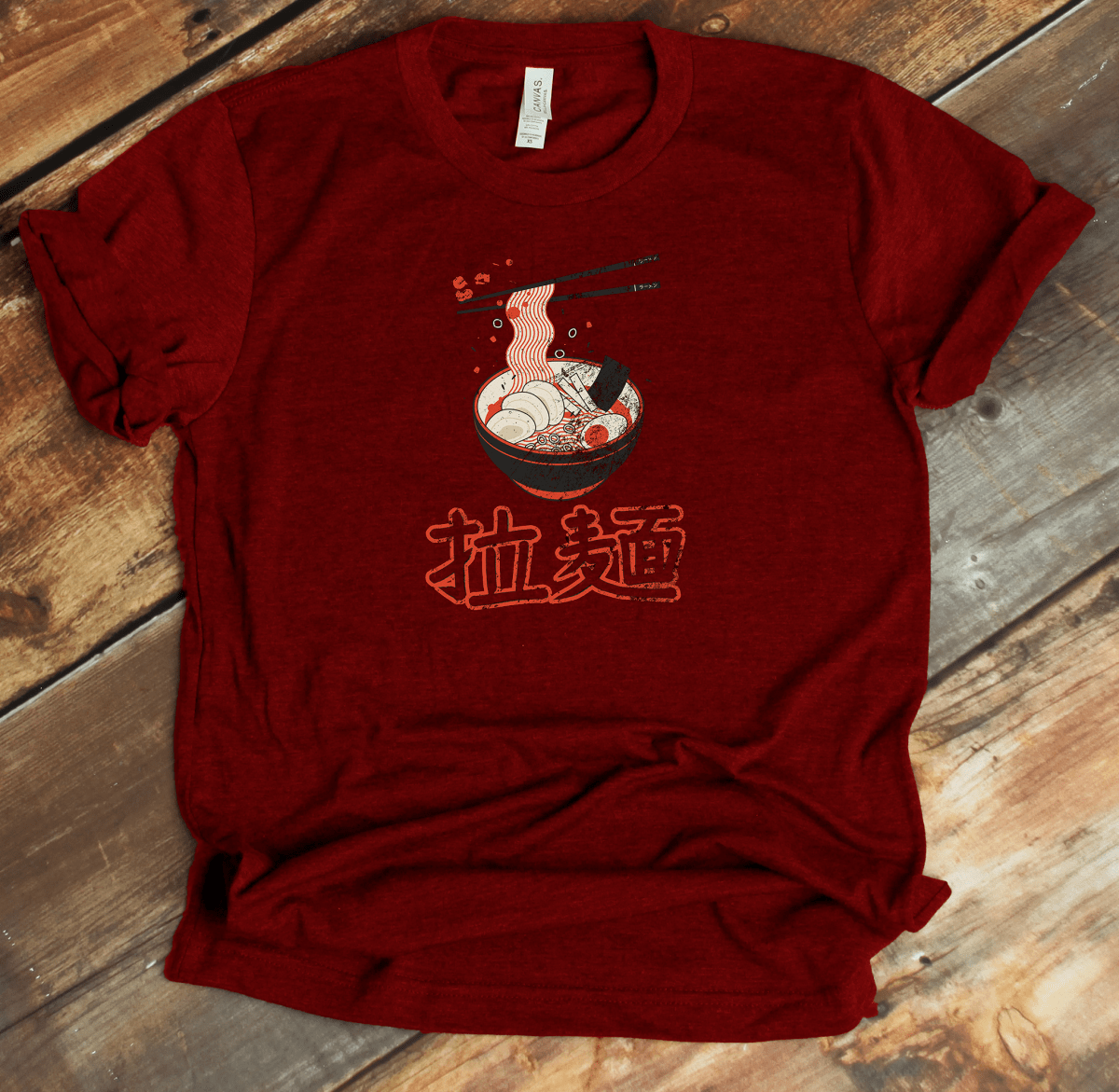 Red Ramen Kanji Premium T-Shirt - KanjiSoul