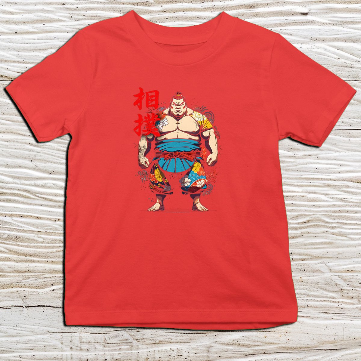 Red Sumo Kanji Kids T-Shirt – 相撲 Japanese Inspired Shirt - Kanji Soul