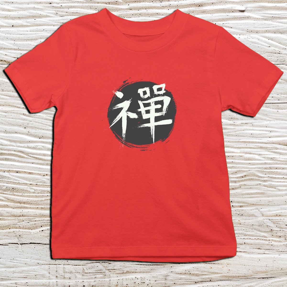Red Zen Kanji Kids T-Shirt – 禅 Japanese Inspired Shirt - Kanji Soul