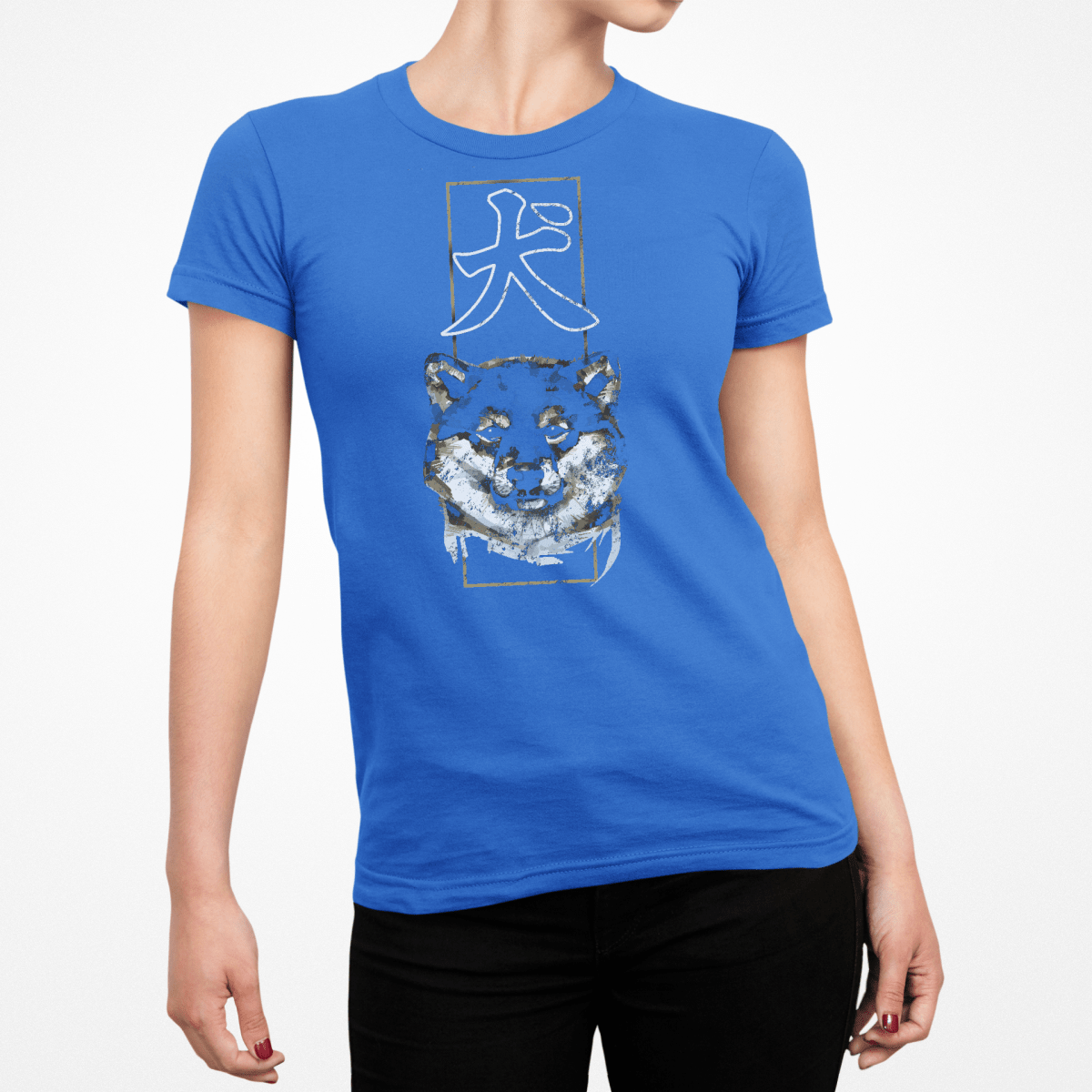 Royal Dog Kanji Japanese Inspired Women's Shirt - Kanji Soul