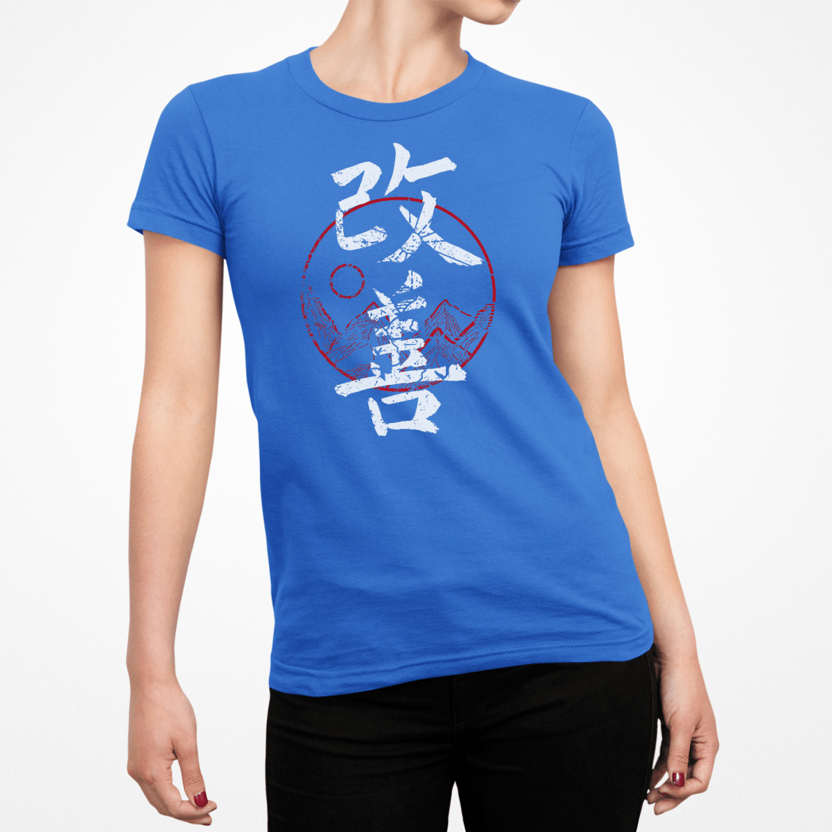 Royal Japanese Kaizen Red Kanji Women's T Shirt - Kanji Soul