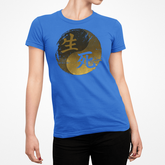 Royal Life And Death Yin Yan Kanji Japanese Inspired Women's Shirt - Kanji Soul