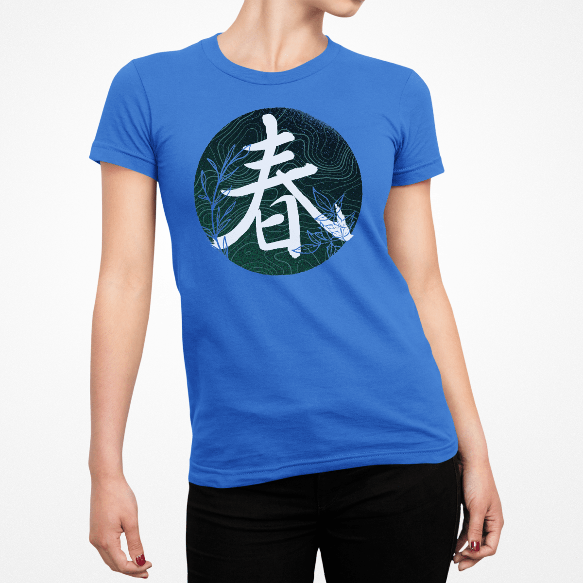Royal Spring Kanji Japanese Inspired Women's Shirt - Kanji Soul