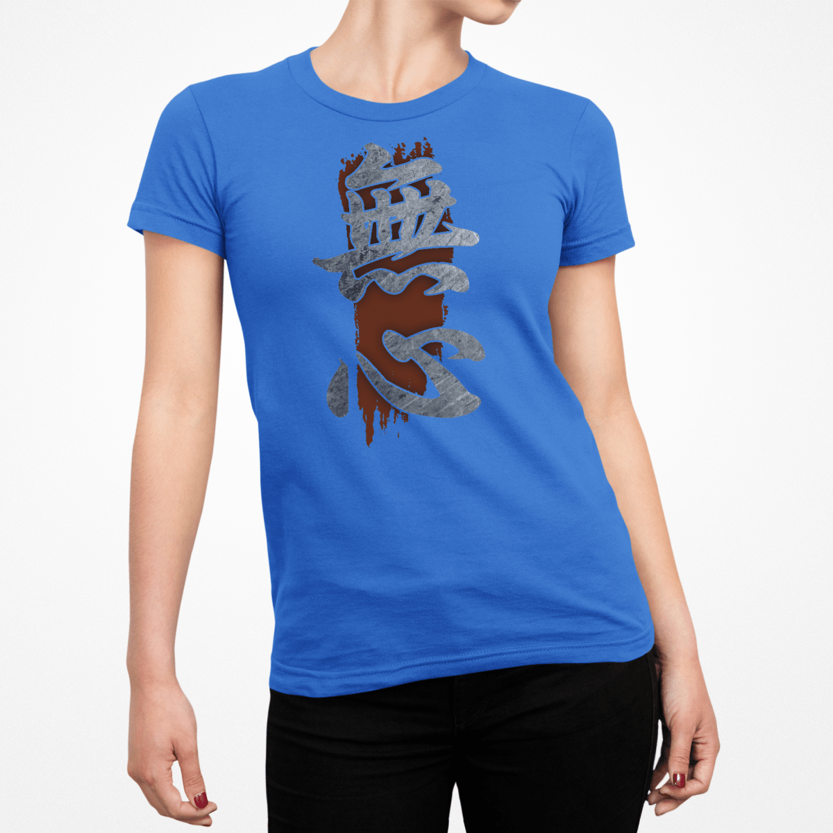 Royal Women's Japanese Kanji Mushin Red Stroke Symbol Shirt - Kanji Soul