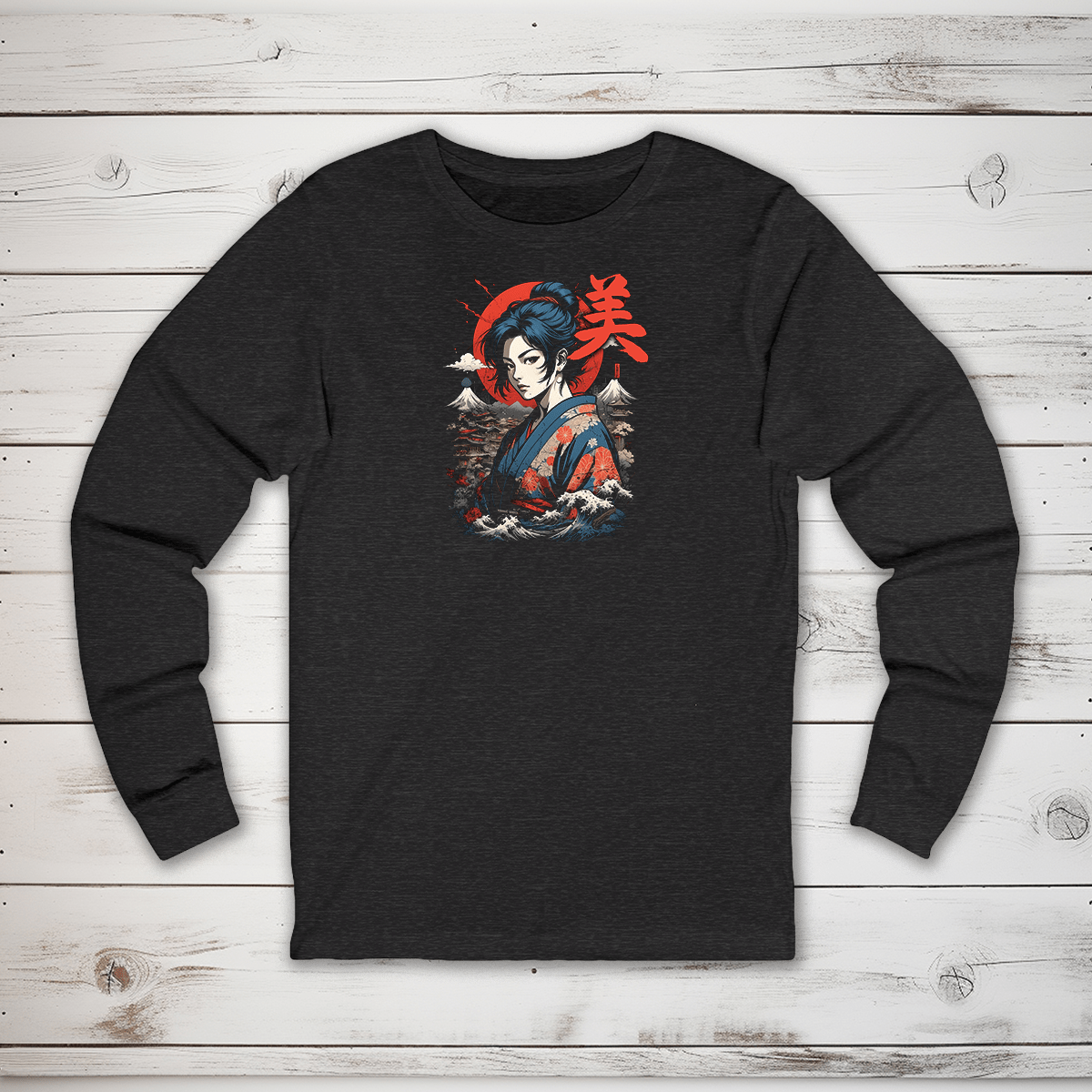 S Beauty Kanji Long Sleeve T-Shirt - KanjiSoul