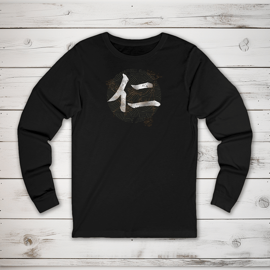 S Benevolence Kanji Long Sleeve T-Shirt - KanjiSoul