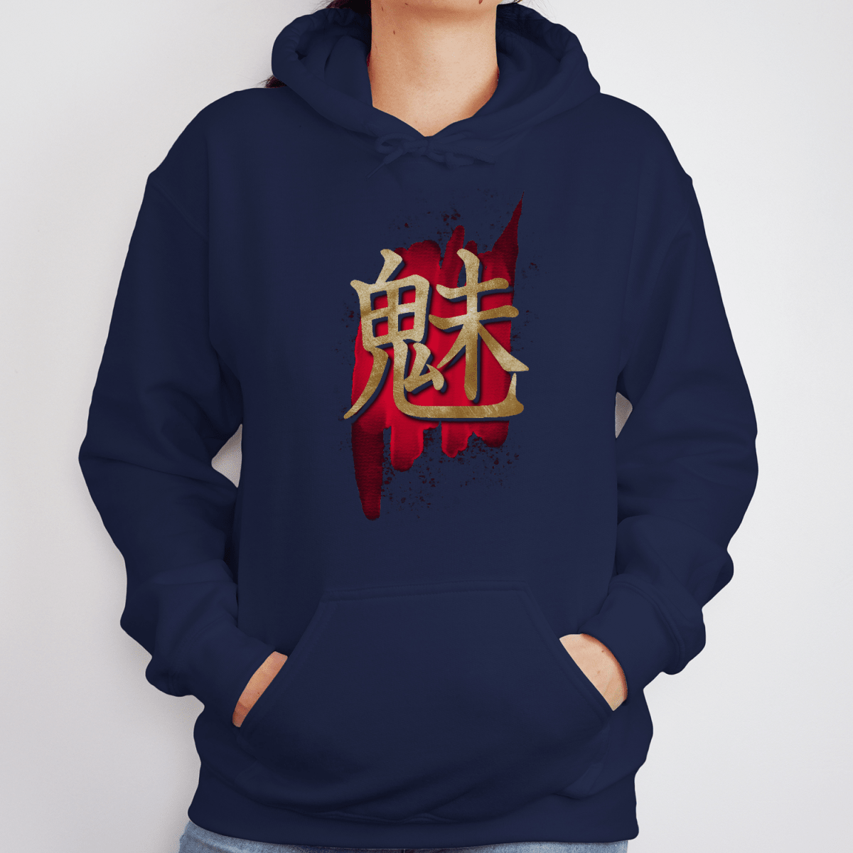 S Charm Kanji Japanese Premium Unisex Hoodie - Kanji Soul