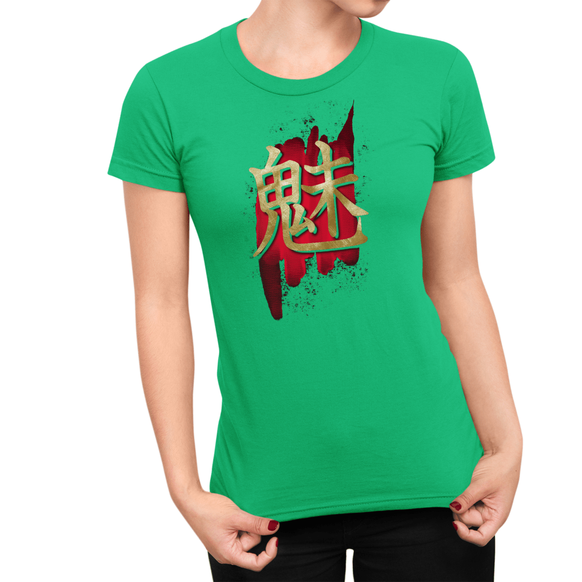S Charm Kanji Japanese Premium Women's T-Shirt - Kanji Soul