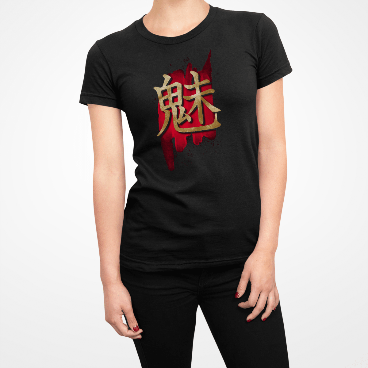 S Charm Kanji Japanese Premium Women's T-Shirt - Kanji Soul
