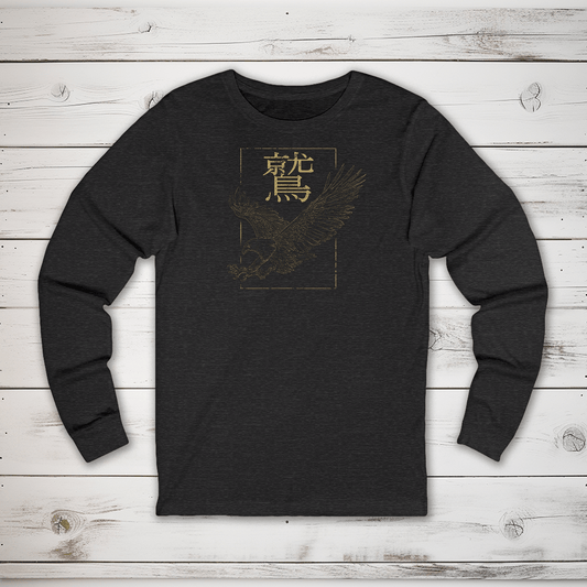S Eagle Kanji Long Sleeve T-Shirt - KanjiSoul