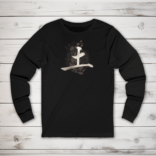 S Earth (Tsuchi) Kanji Long Sleeve T-Shirt - KanjiSoul