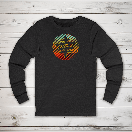 S Happiness Kanji Long Sleeve T-Shirt - KanjiSoul