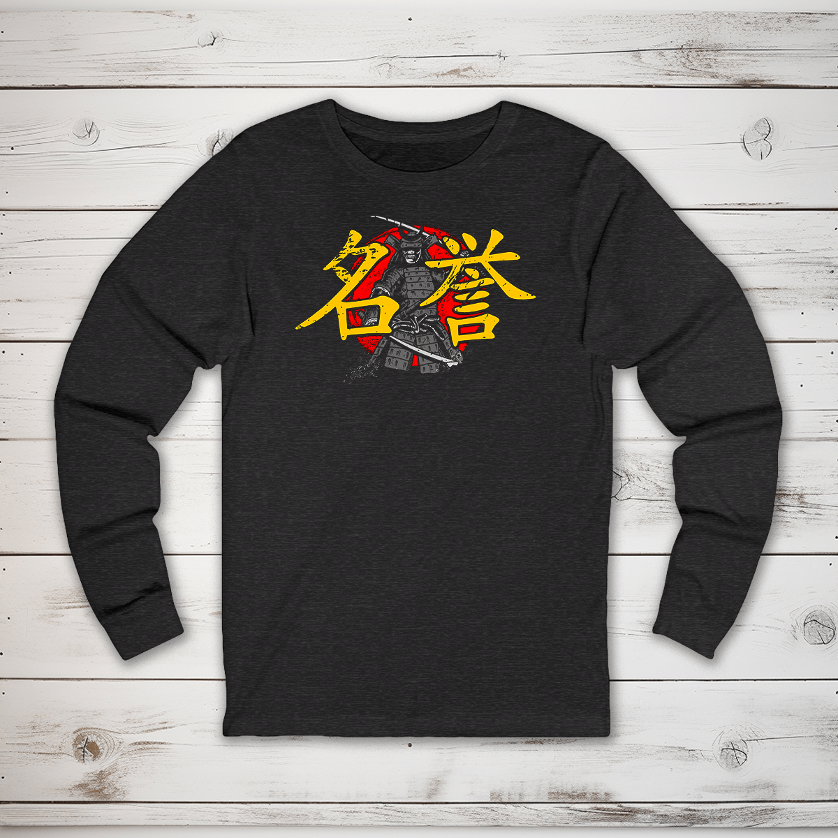 S Honor Kanji Long Sleeve T-Shirt - KanjiSoul