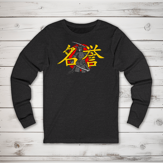 S Honor Kanji Long Sleeve T-Shirt - KanjiSoul