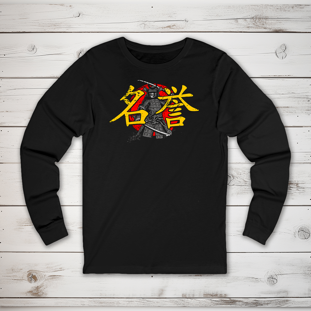 S Honor Kanji Long Sleeve T-Shirt - KanjiSoul
