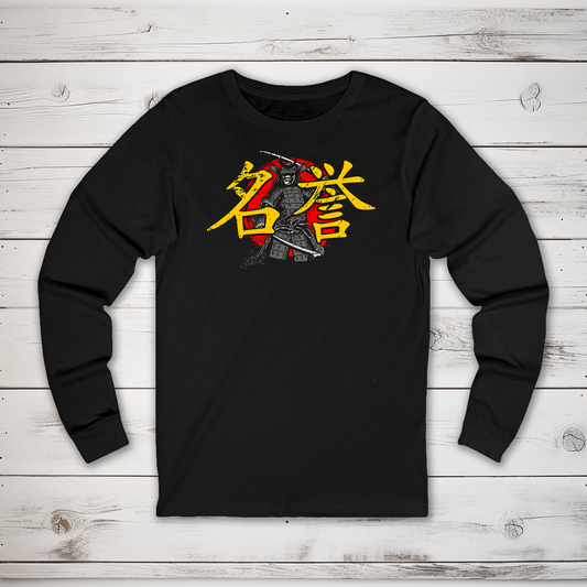 S Honor Kanji Long Sleeve T-Shirt - KanjiSoul