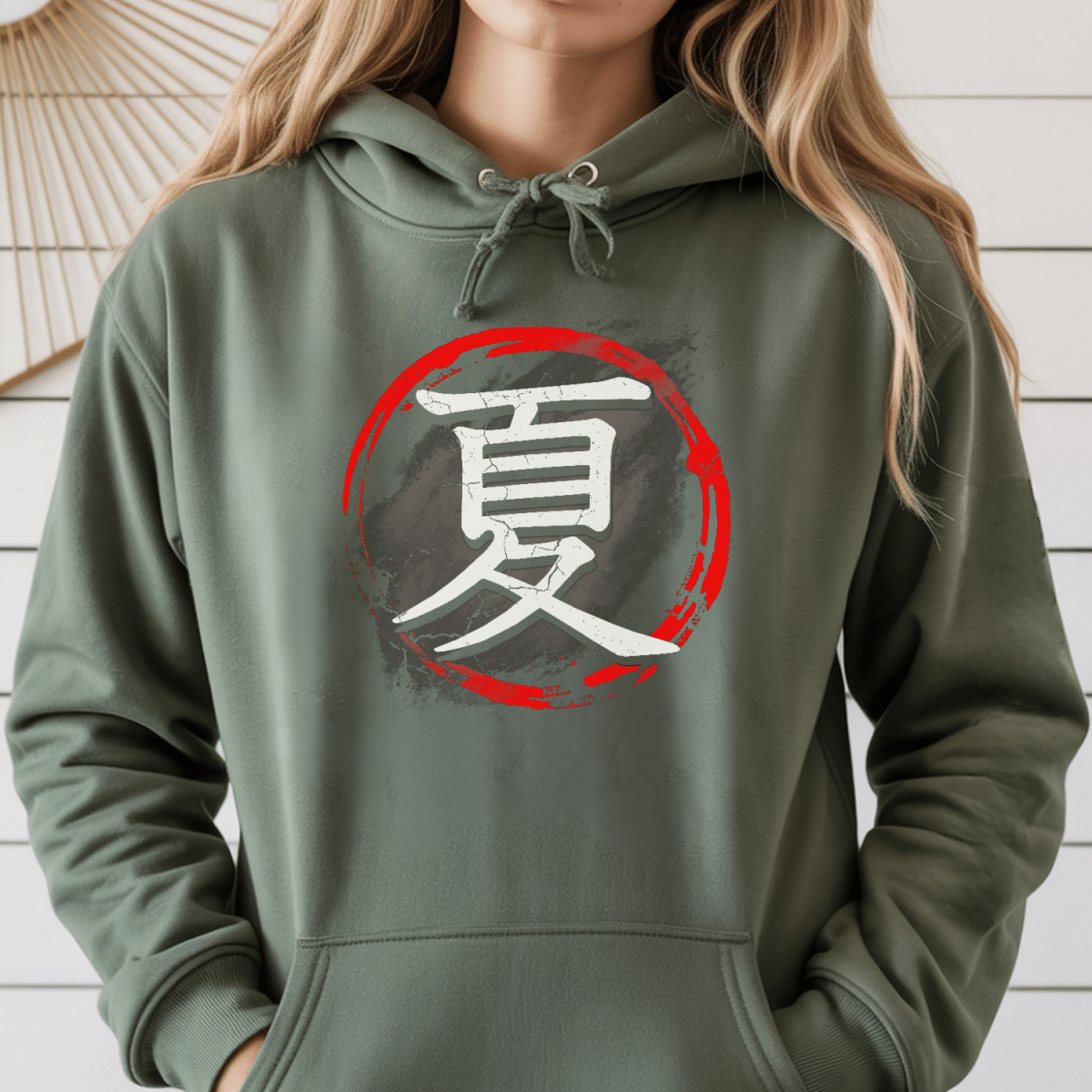 S Japanese Summer Kanji Premium Unisex Hoodie - Kanji Soul
