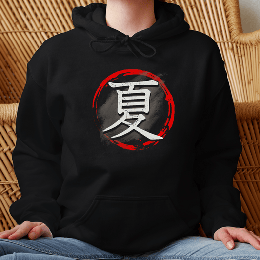 S Japanese Summer Kanji Premium Unisex Hoodie - Kanji Soul
